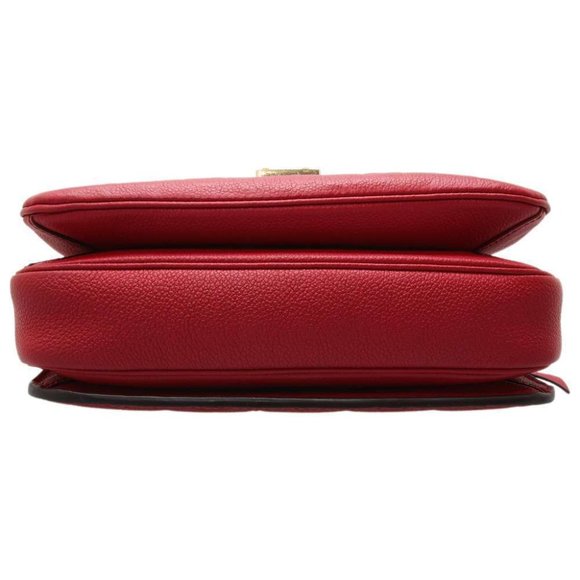 Metis Pochette Empreinte Leather Red Shoulder Bag - Picture 4 of 10